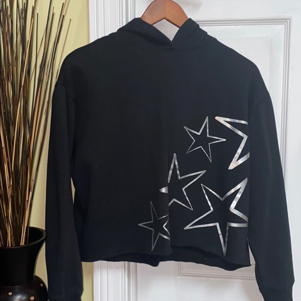 Womens Crop Hoodie Hooded Sweatshirt Crop top